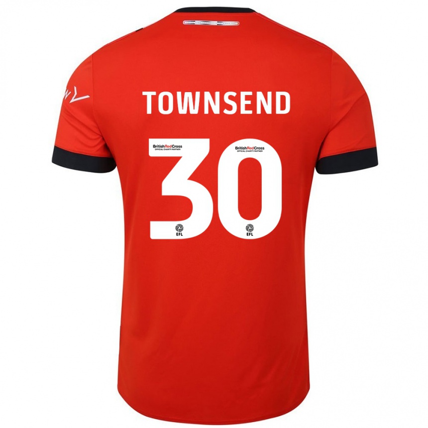 Kids Football Andros Townsend #30 Orange Black Home Jersey 2024/25 T-Shirt Australia