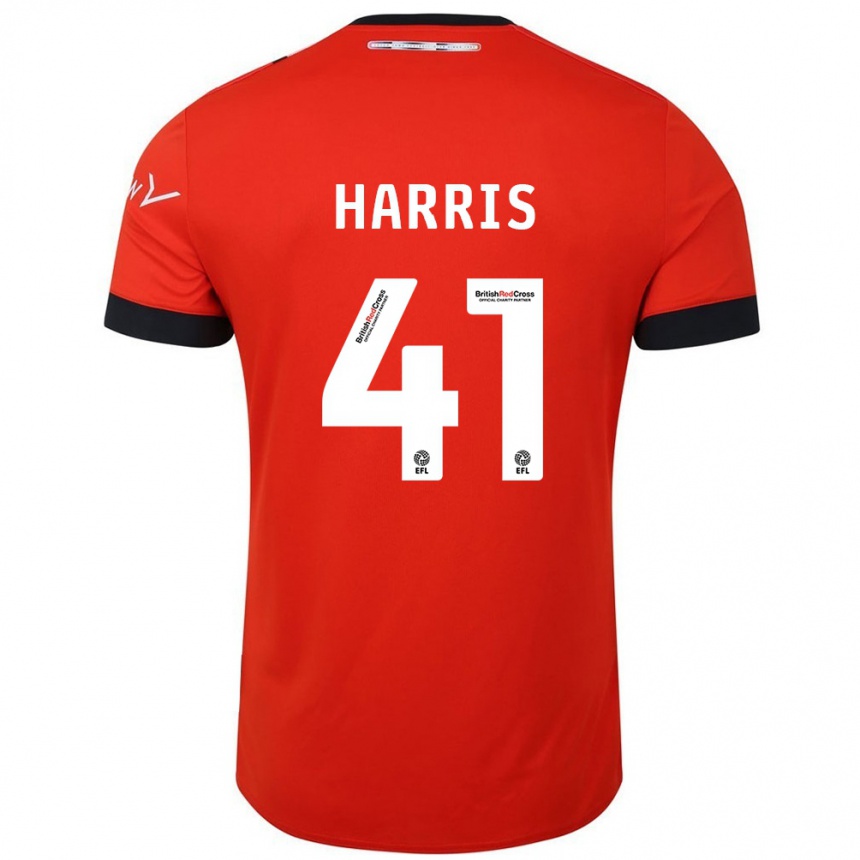 Kids Football Taylan Harris #41 Orange Black Home Jersey 2024/25 T-Shirt Australia