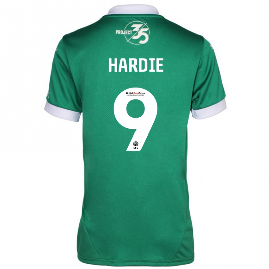 Kids Football Ryan Hardie #9 Green White Home Jersey 2024/25 T-Shirt Australia