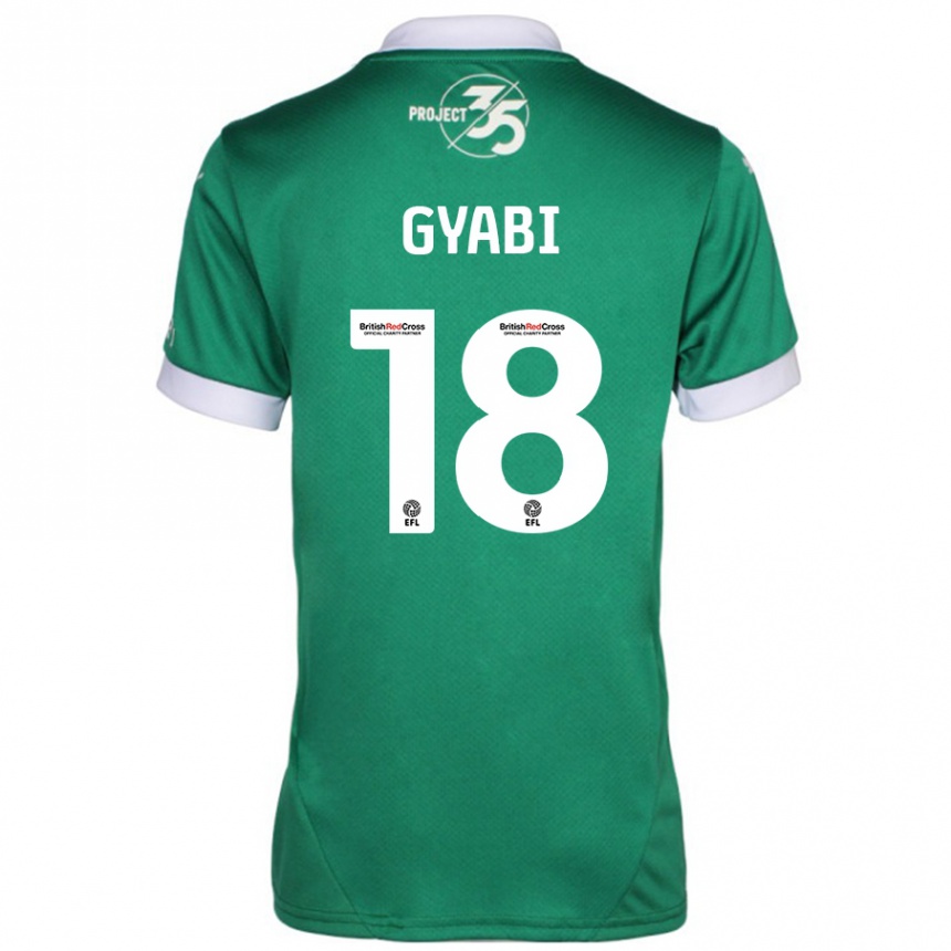 Kids Football Darko Gyabi #18 Green White Home Jersey 2024/25 T-Shirt Australia