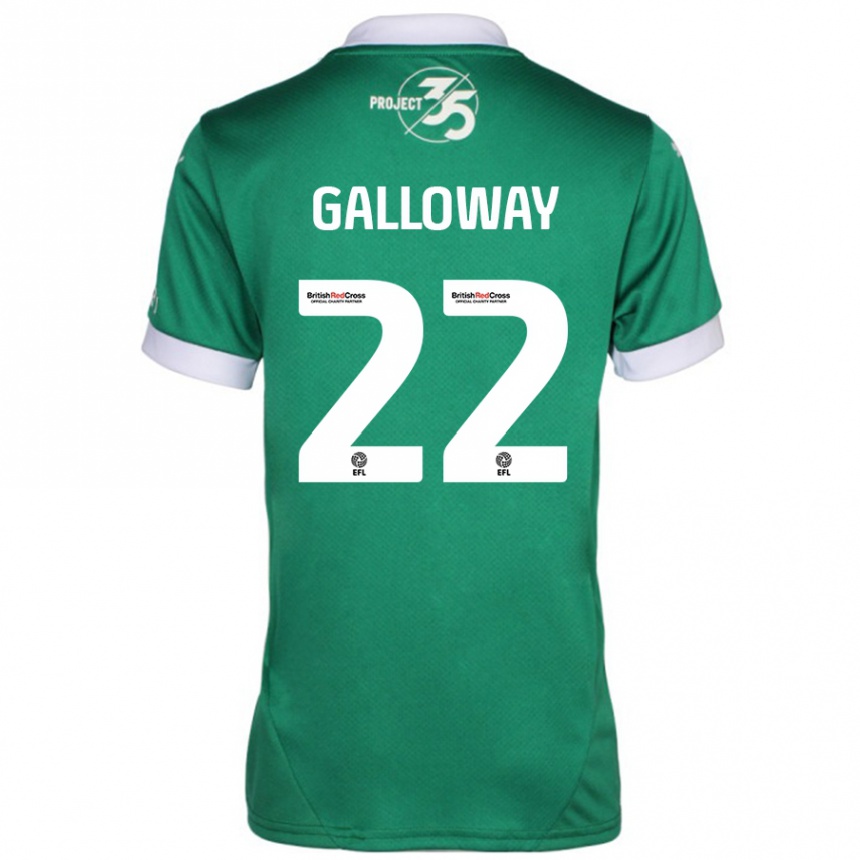 Kids Football Brendan Galloway #22 Green White Home Jersey 2024/25 T-Shirt Australia