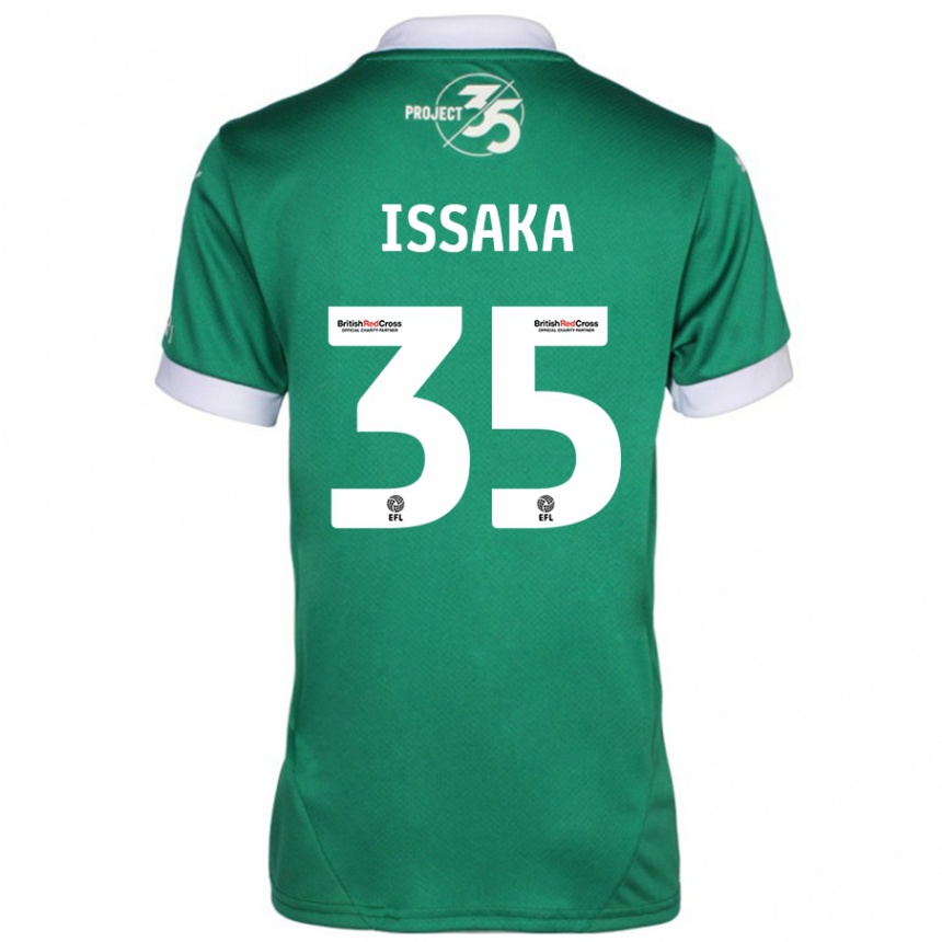 Kids Football Freddie Issaka #35 Green White Home Jersey 2024/25 T-Shirt Australia