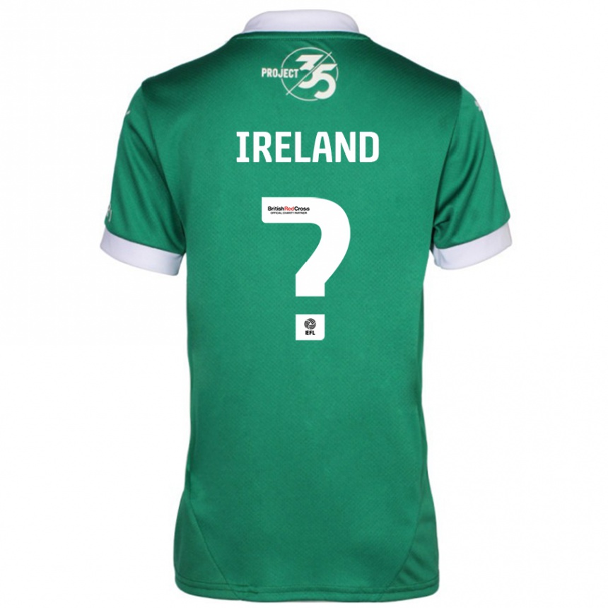 Kids Football Jensen Ireland #0 Green White Home Jersey 2024/25 T-Shirt Australia