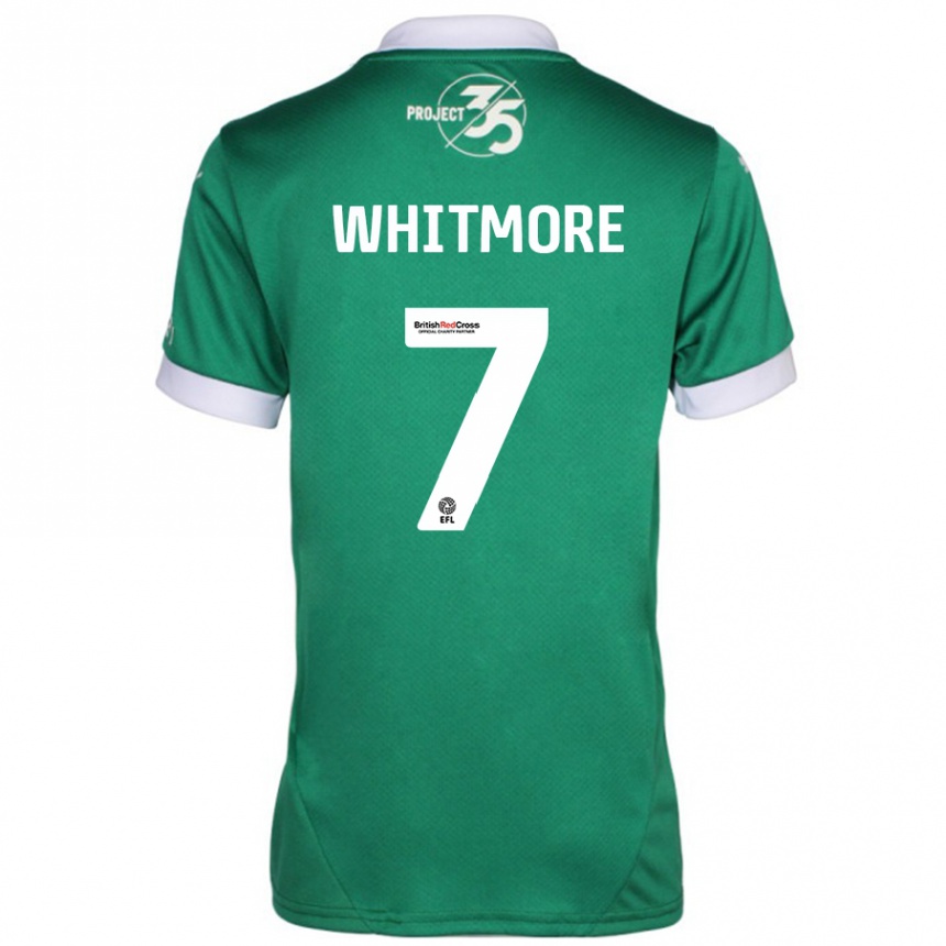 Kids Football Charlotte Whitmore #7 Green White Home Jersey 2024/25 T-Shirt Australia