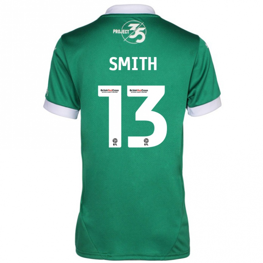 Kids Football Grace Smith #13 Green White Home Jersey 2024/25 T-Shirt Australia