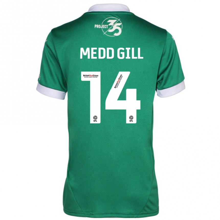 Kids Football Tamsin Medd-Gill #14 Green White Home Jersey 2024/25 T-Shirt Australia