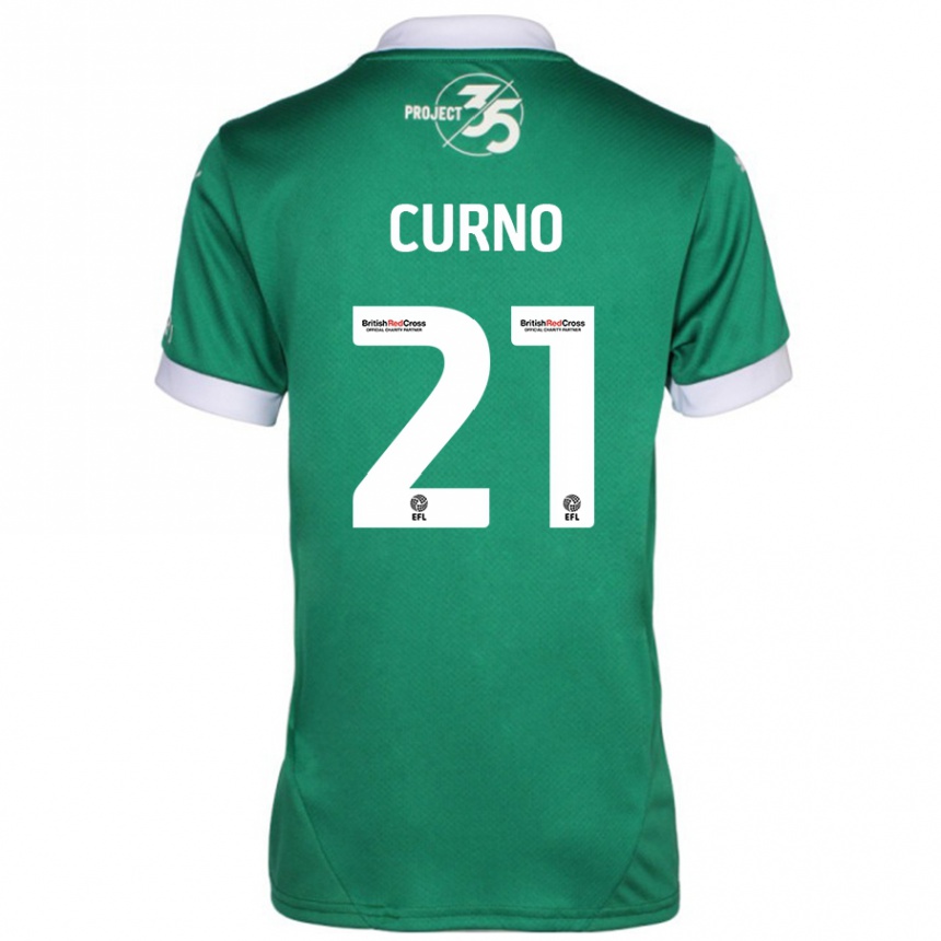 Kids Football Maddi Curno #21 Green White Home Jersey 2024/25 T-Shirt Australia