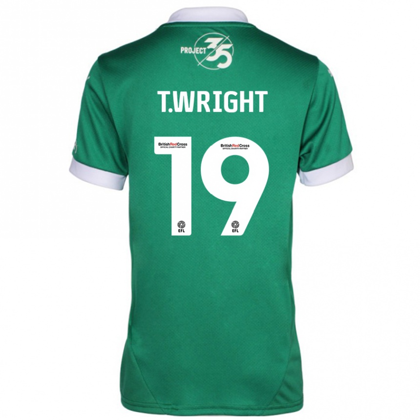 Kids Football Tyreik Wright #19 Green White Home Jersey 2024/25 T-Shirt Australia