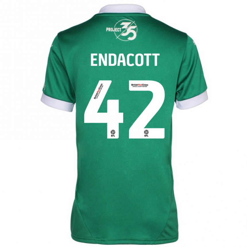 Kids Football Jack Endacott #42 Green White Home Jersey 2024/25 T-Shirt Australia