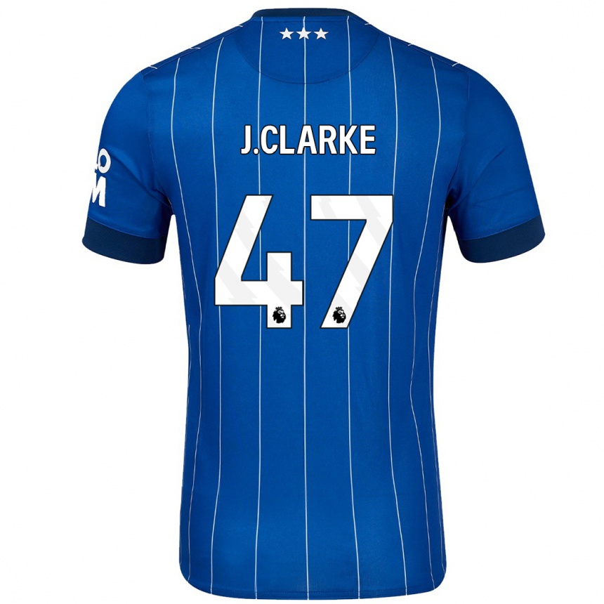 Kids Football Jack Clarke #47 Navy Blue Home Jersey 2024/25 T-Shirt Australia