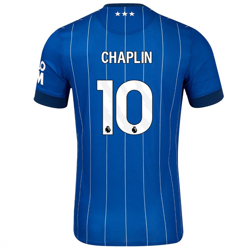 Kids Football Conor Chaplin #10 Navy Blue Home Jersey 2024/25 T-Shirt Australia