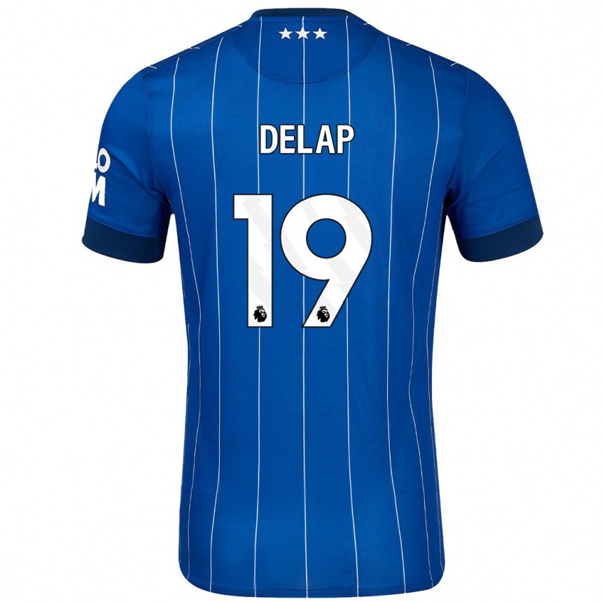 Kids Football Liam Delap #19 Navy Blue Home Jersey 2024/25 T-Shirt Australia