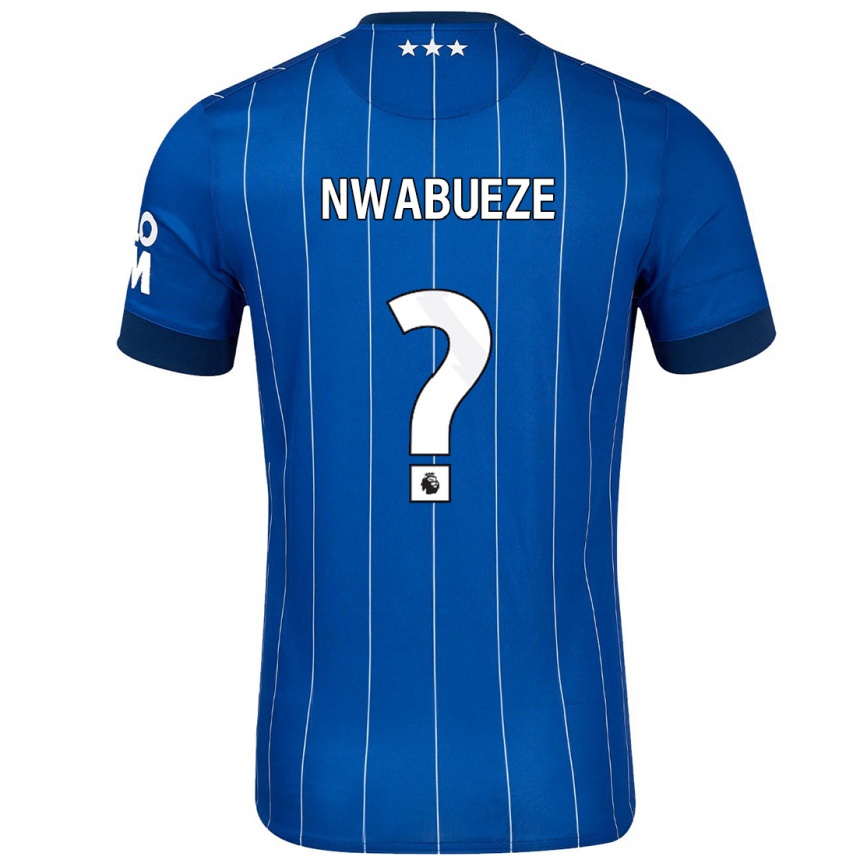 Kids Football Jesse Nwabueze #0 Navy Blue Home Jersey 2024/25 T-Shirt Australia