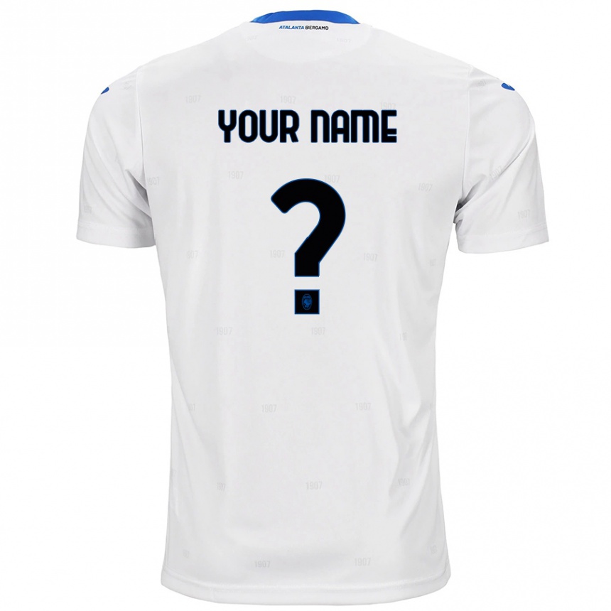 Kids Football Your Name #0 White Away Jersey 2024/25 T-Shirt Australia