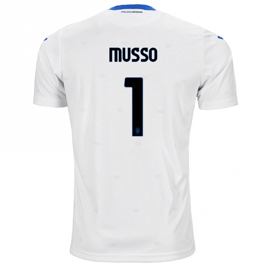 Kids Football Juan Musso #1 White Away Jersey 2024/25 T-Shirt Australia