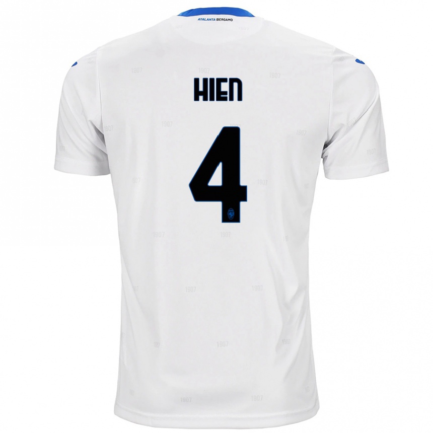 Kids Football Isak Hien #4 White Away Jersey 2024/25 T-Shirt Australia