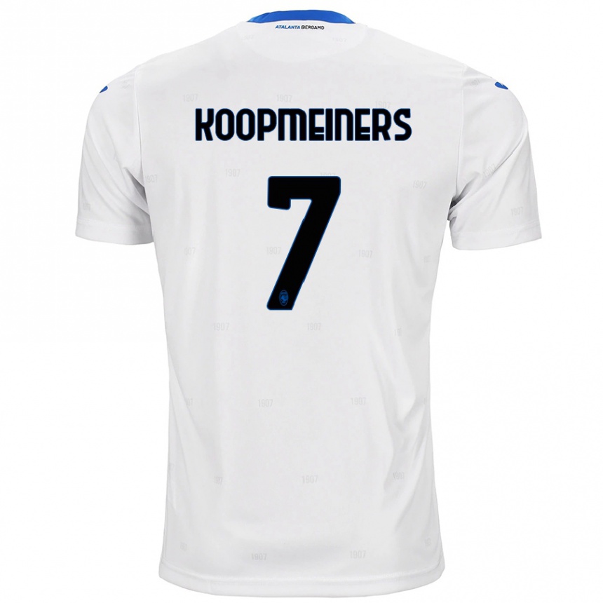 Kids Football Teun Koopmeiners #7 White Away Jersey 2024/25 T-Shirt Australia