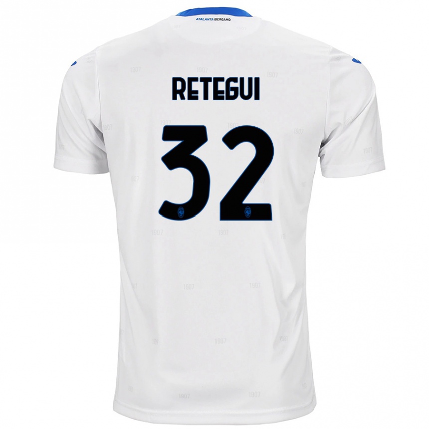 Kids Football Mateo Retegui #32 White Away Jersey 2024/25 T-Shirt Australia