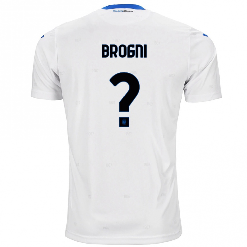 Kids Football Giorgio Brogni #0 White Away Jersey 2024/25 T-Shirt Australia