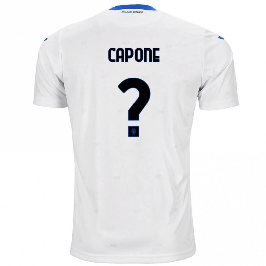 Kids Football Christian Capone #0 White Away Jersey 2024/25 T-Shirt Australia