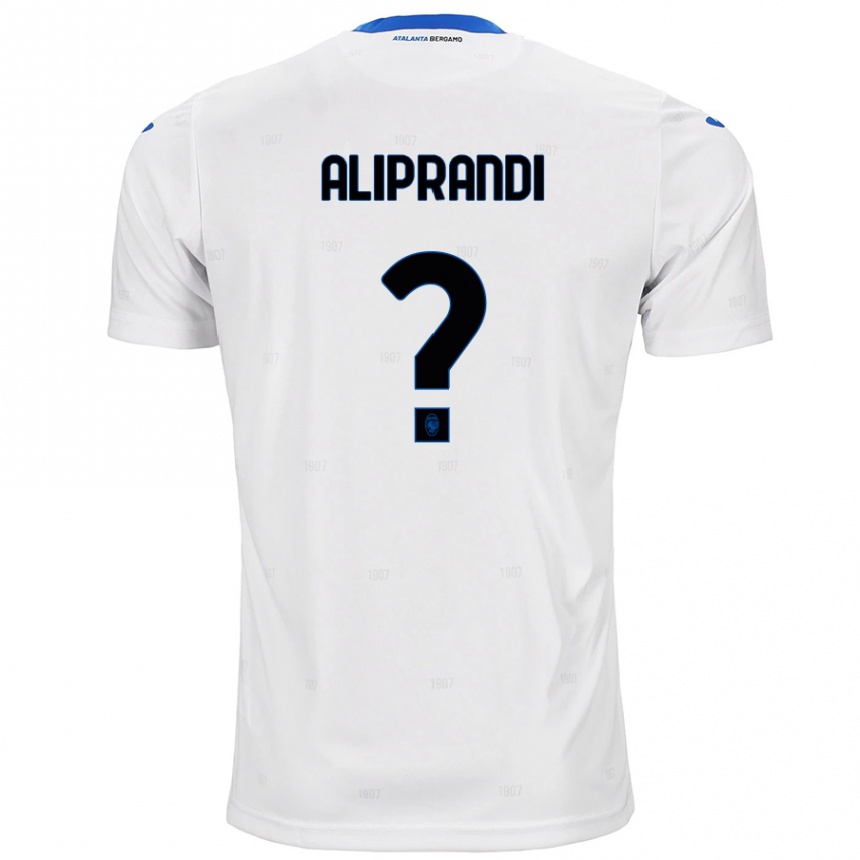 Kids Football Mattia Aliprandi #0 White Away Jersey 2024/25 T-Shirt Australia