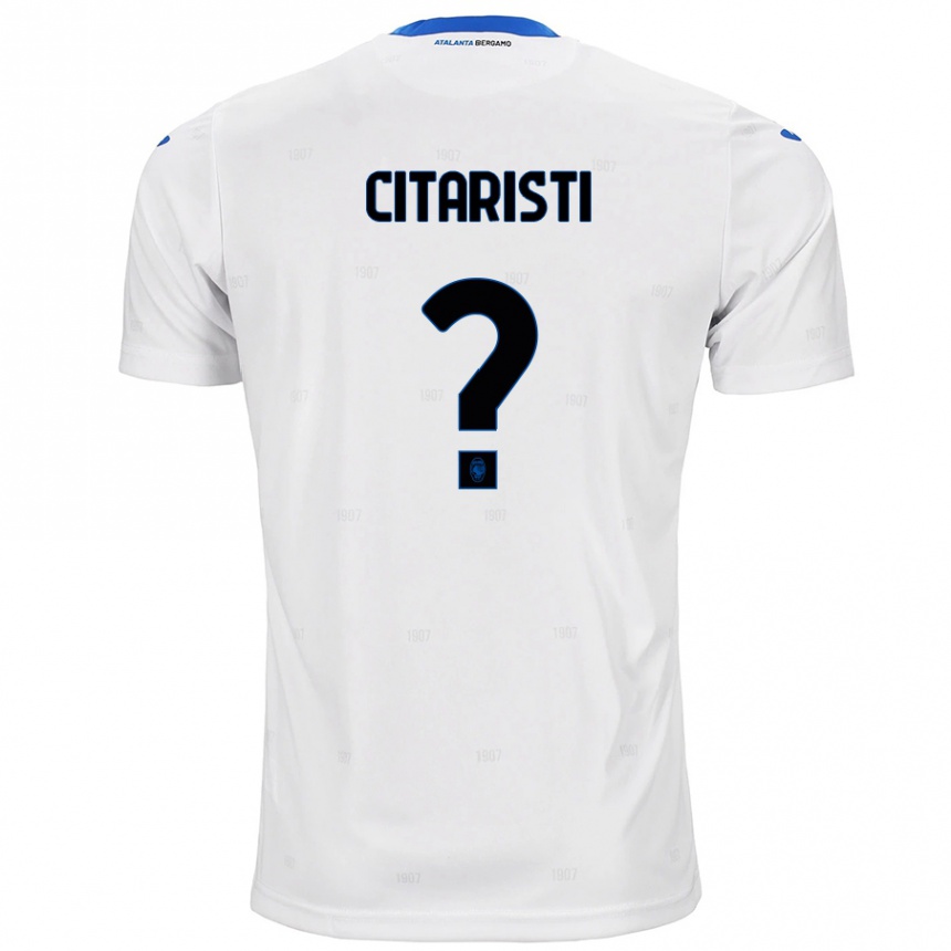 Kids Football Christian Citaristi #0 White Away Jersey 2024/25 T-Shirt Australia