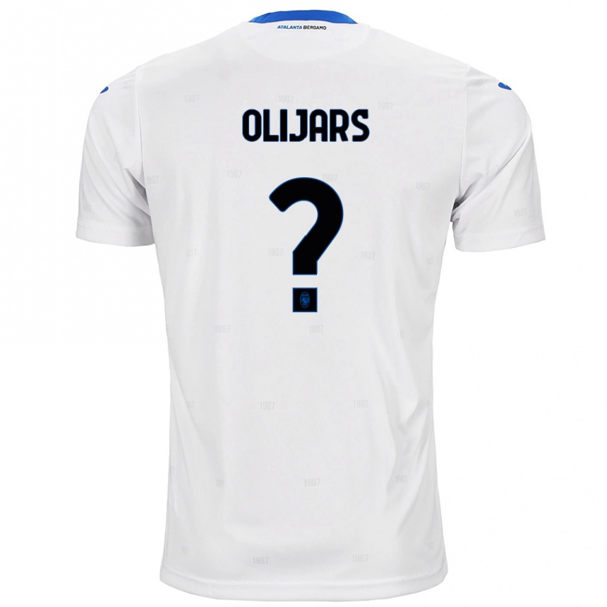 Kids Football Jegors Olijars #0 White Away Jersey 2024/25 T-Shirt Australia