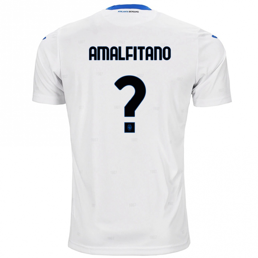 Kids Football Nicolò Amalfitano #0 White Away Jersey 2024/25 T-Shirt Australia