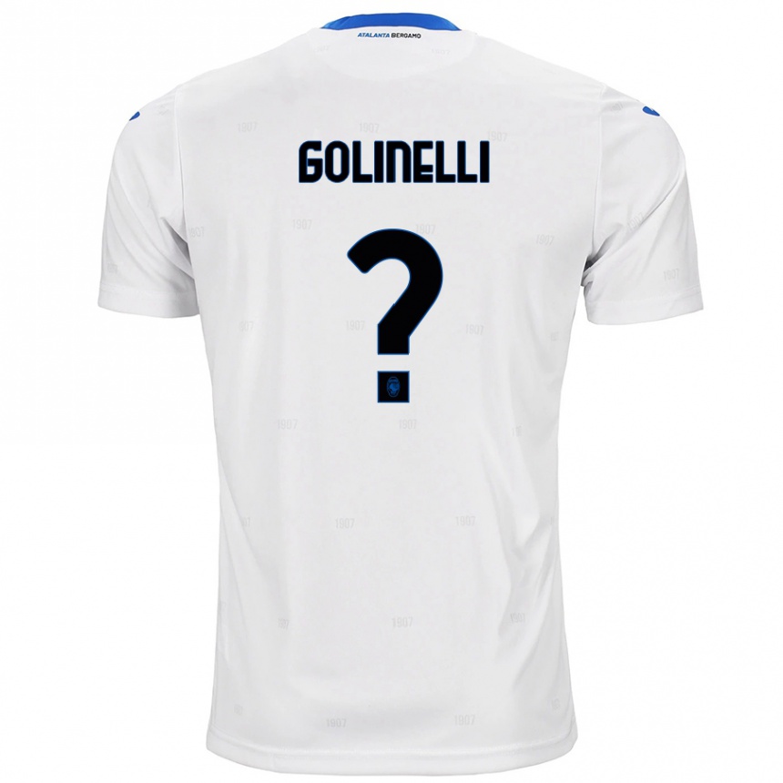 Kids Football Martino Golinelli #0 White Away Jersey 2024/25 T-Shirt Australia