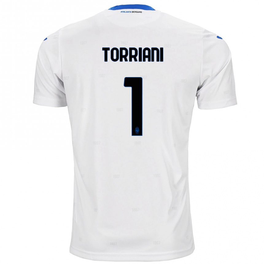 Kids Football Andrea Torriani #1 White Away Jersey 2024/25 T-Shirt Australia