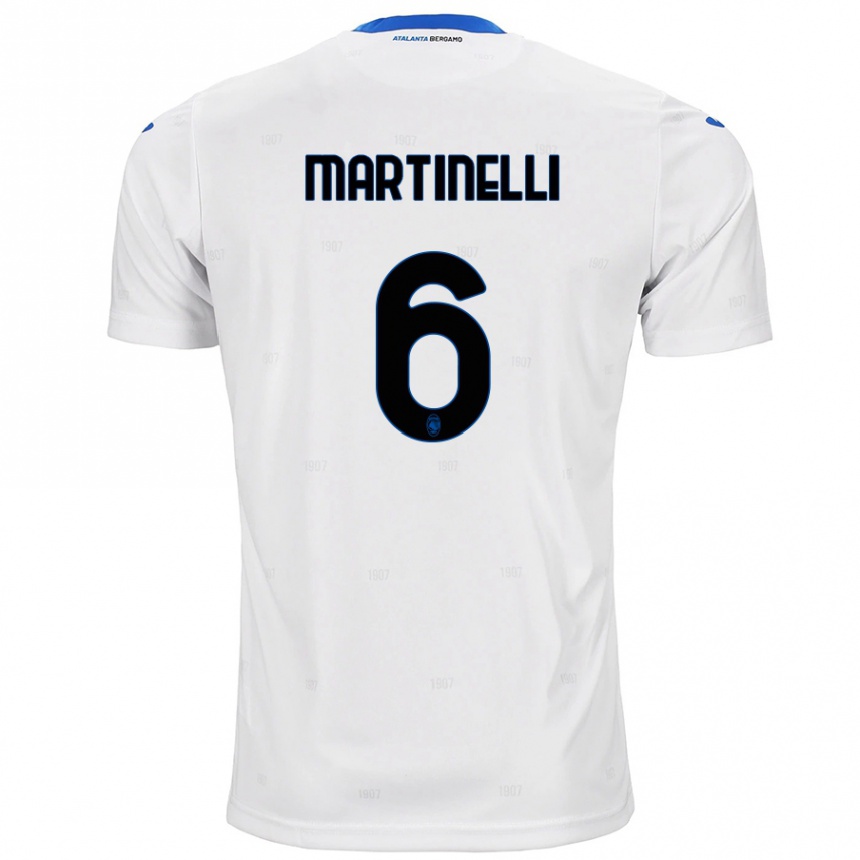 Kids Football Gabriel Martinelli #6 White Away Jersey 2024/25 T-Shirt Australia