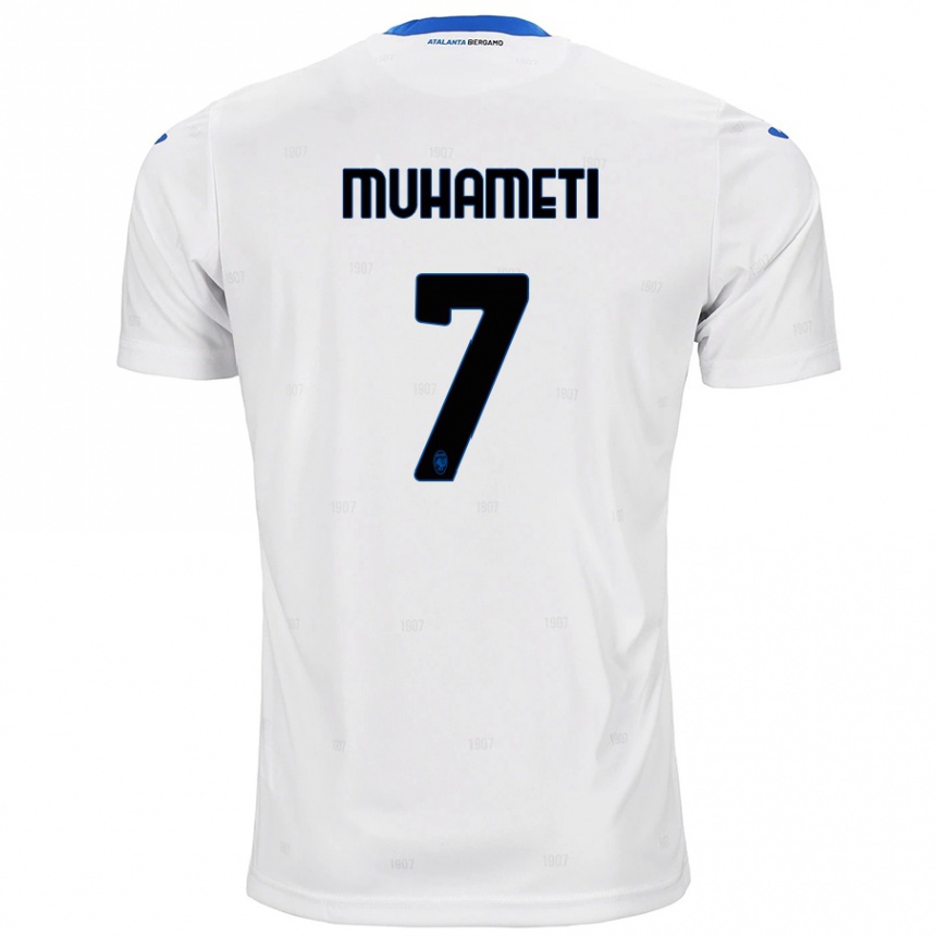 Kids Football Endri Muhameti #7 White Away Jersey 2024/25 T-Shirt Australia