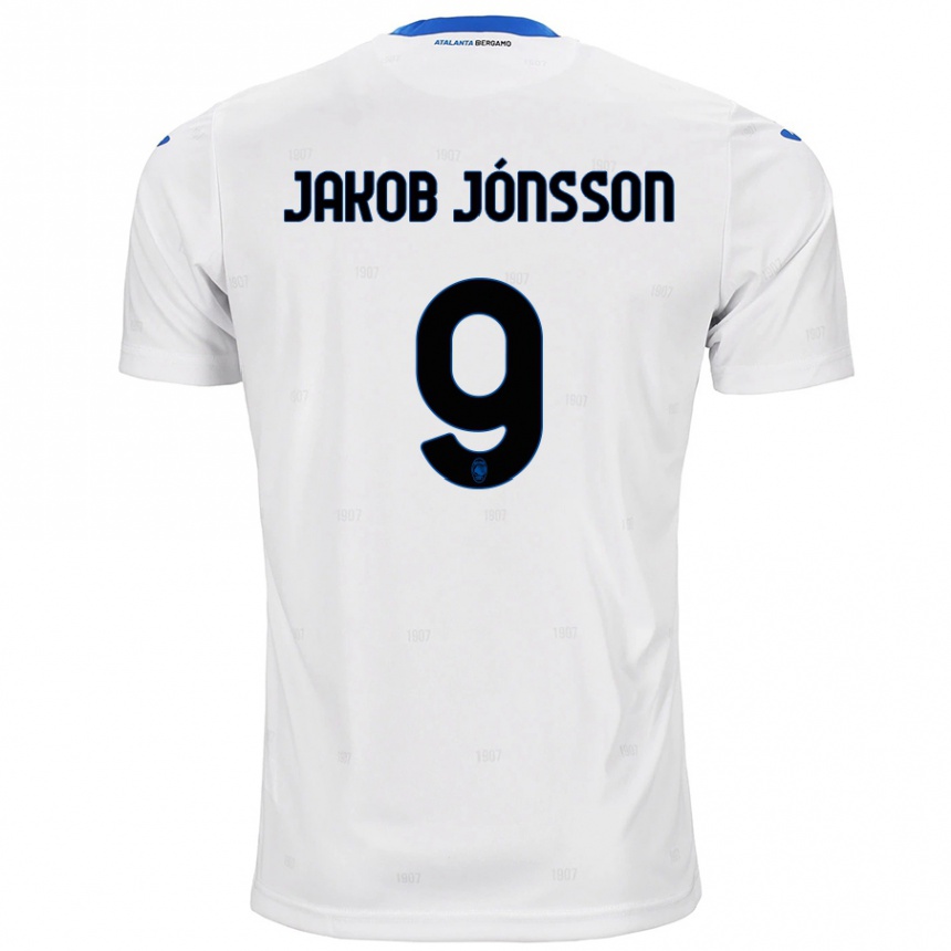 Kids Football Birkir Jakob Jónsson #9 White Away Jersey 2024/25 T-Shirt Australia