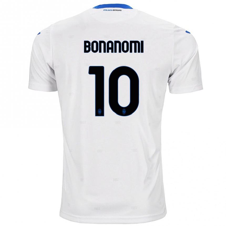 Kids Football Andrea Bonanomi #10 White Away Jersey 2024/25 T-Shirt Australia