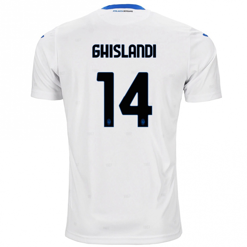 Kids Football Davide Ghislandi #14 White Away Jersey 2024/25 T-Shirt Australia