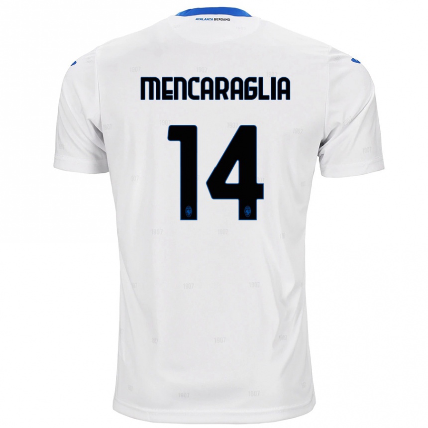 Kids Football Filippo Mencaraglia #14 White Away Jersey 2024/25 T-Shirt Australia