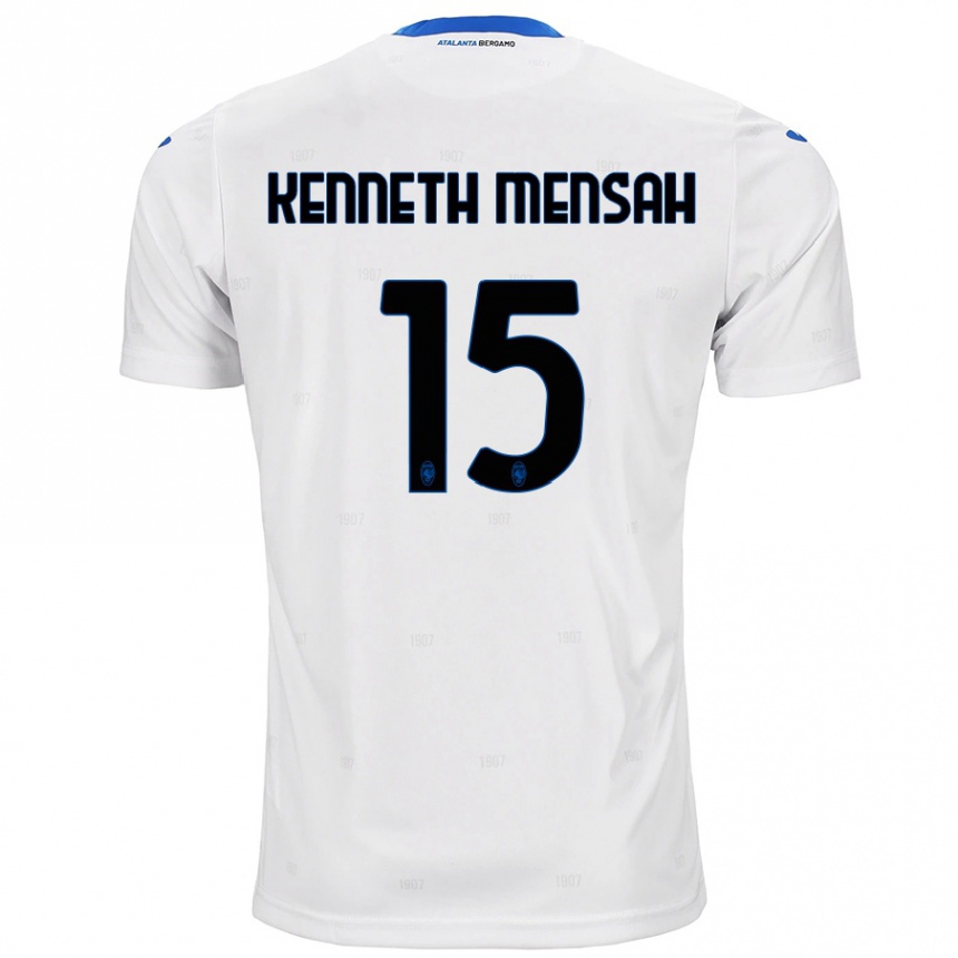 Kids Football Anthony Kenneth Mensah #15 White Away Jersey 2024/25 T-Shirt Australia