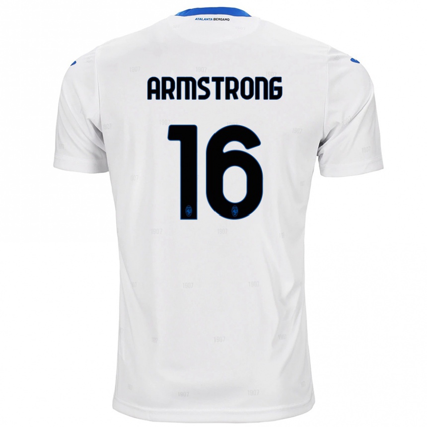 Kids Football Daniel Armstrong #16 White Away Jersey 2024/25 T-Shirt Australia