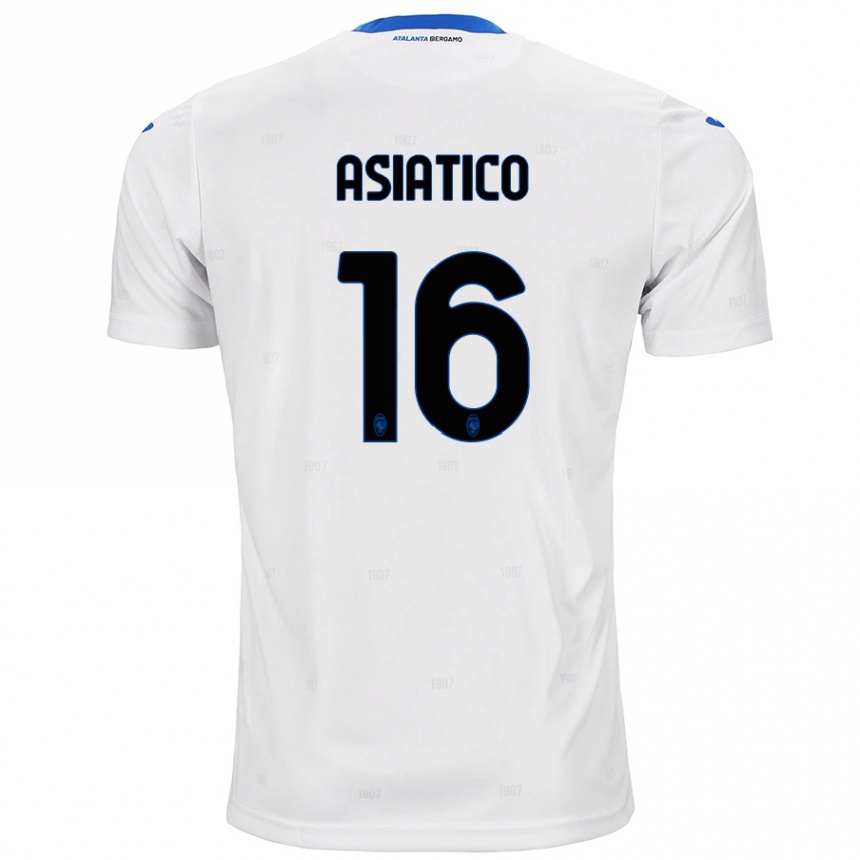 Kids Football Pietro Asiatico #16 White Away Jersey 2024/25 T-Shirt Australia