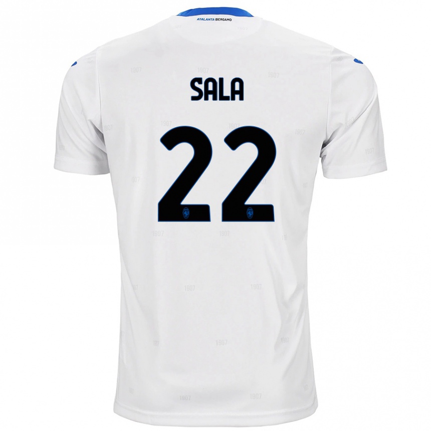 Kids Football Lorenzo Sala #22 White Away Jersey 2024/25 T-Shirt Australia