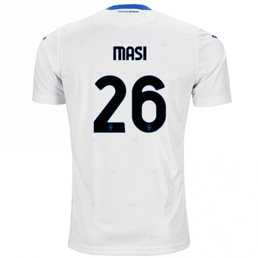 Kids Football Alberto Masi #26 White Away Jersey 2024/25 T-Shirt Australia