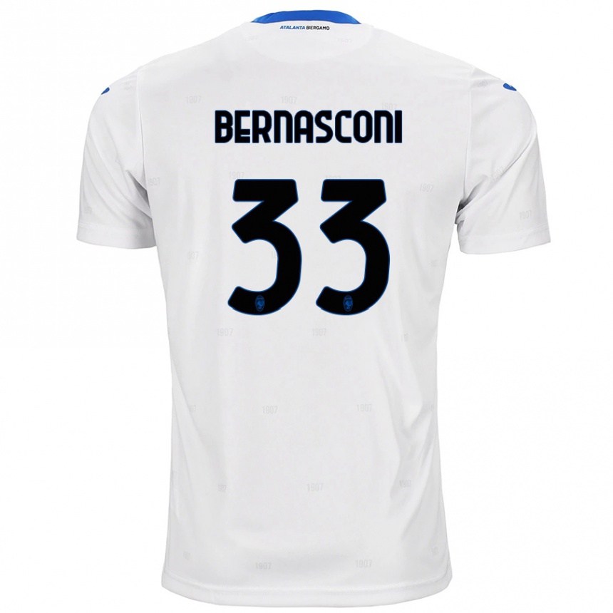 Kids Football Lorenzo Bernasconi #33 White Away Jersey 2024/25 T-Shirt Australia