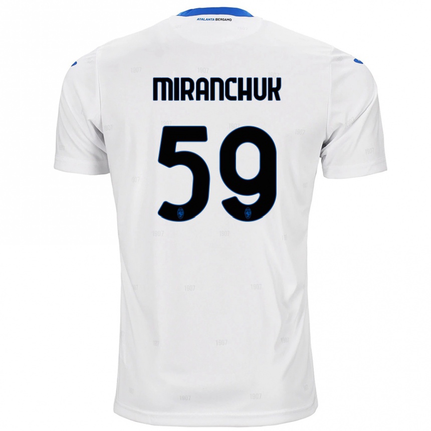 Kids Football Aleksey Miranchuk #59 White Away Jersey 2024/25 T-Shirt Australia