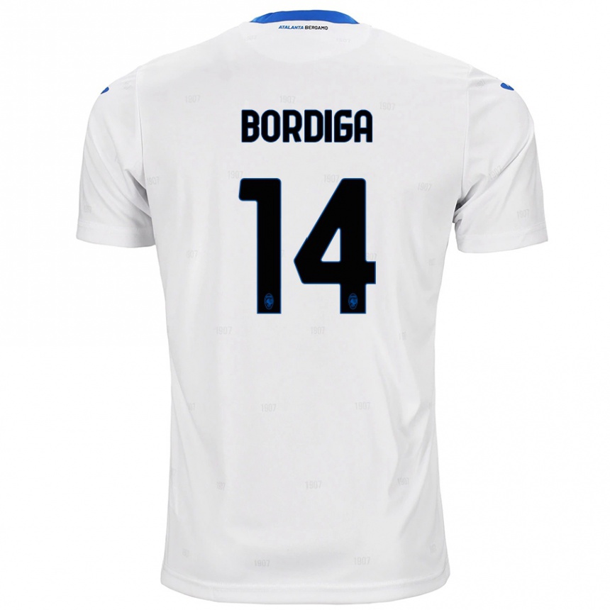 Kids Football Michele Bordiga #14 White Away Jersey 2024/25 T-Shirt Australia