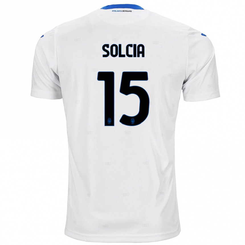 Kids Football Daniele Solcia #15 White Away Jersey 2024/25 T-Shirt Australia