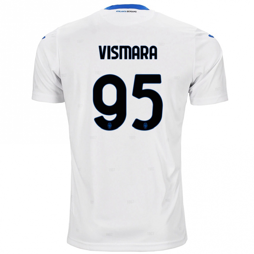 Kids Football Paolo Vismara #95 White Away Jersey 2024/25 T-Shirt Australia