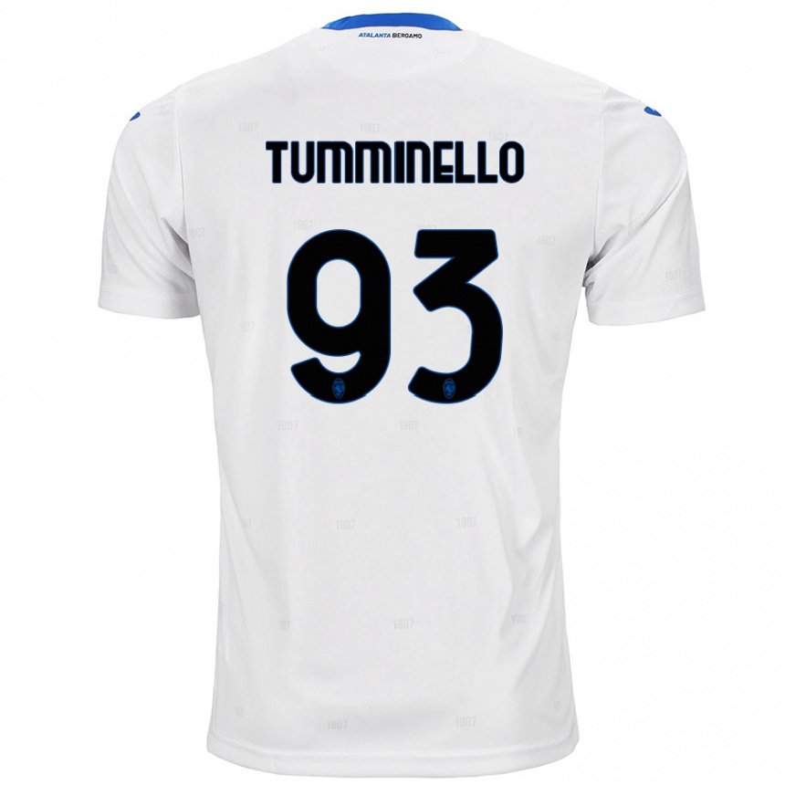 Kids Football Marco Tumminello #93 White Away Jersey 2024/25 T-Shirt Australia