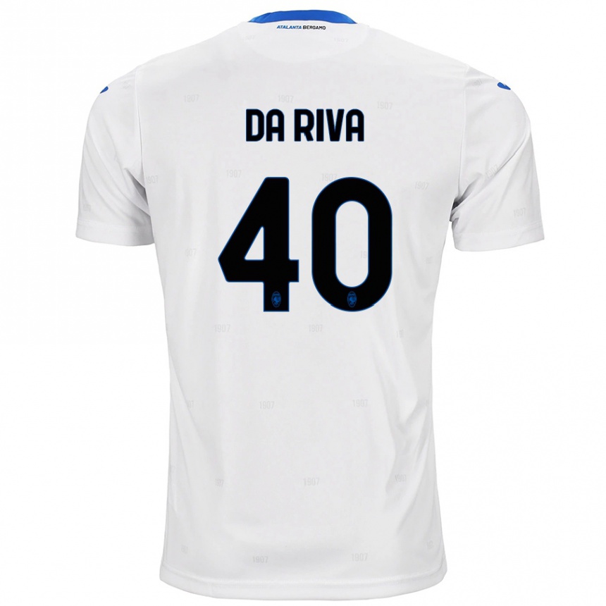 Kids Football Jacopo Da Riva #40 White Away Jersey 2024/25 T-Shirt Australia