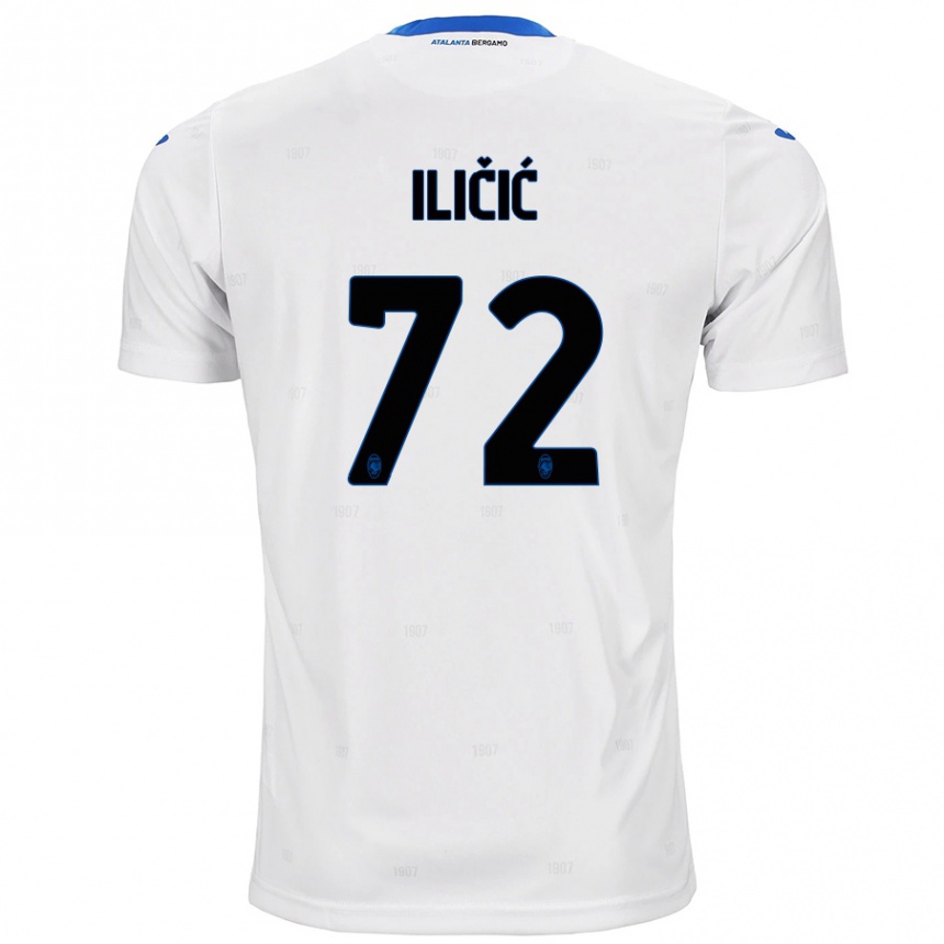 Kids Football Josip Ilicic #72 White Away Jersey 2024/25 T-Shirt Australia