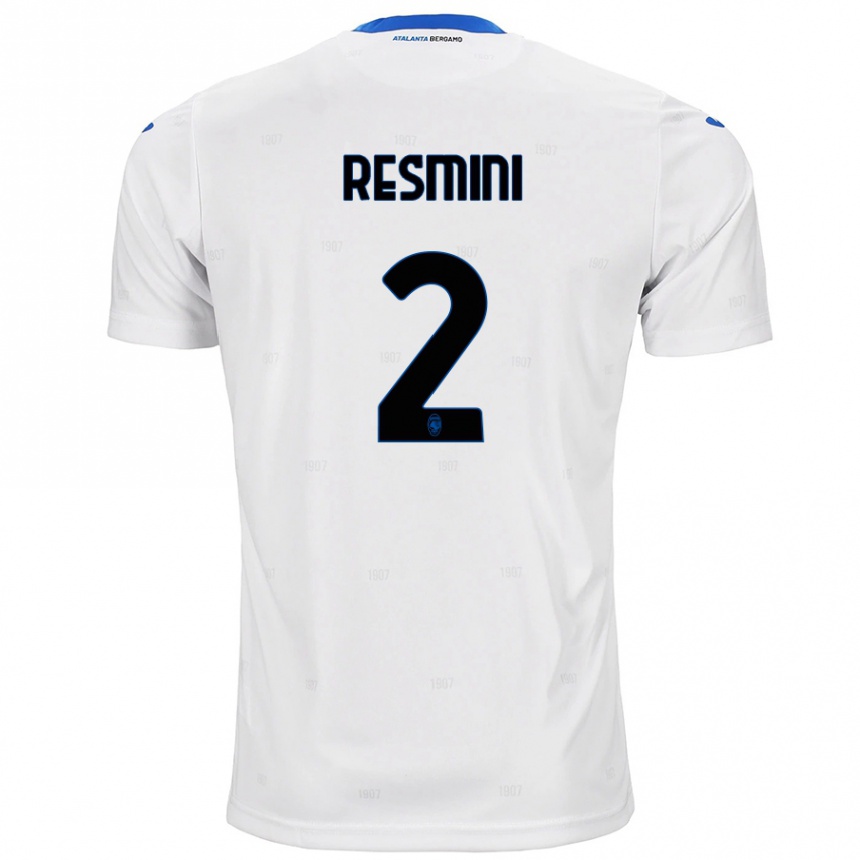 Kids Football Martina Resmini #2 White Away Jersey 2024/25 T-Shirt Australia